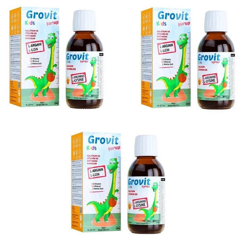 Grovit Kids Syrup 150 Ml 3 Pieces