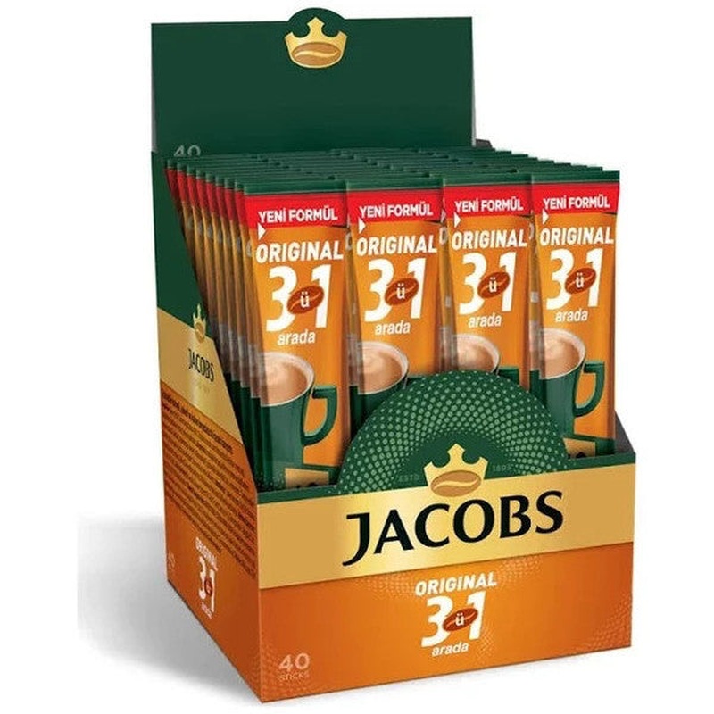 Jacobs 3-in-1 Instant Coffee  40 Coffee Sticks