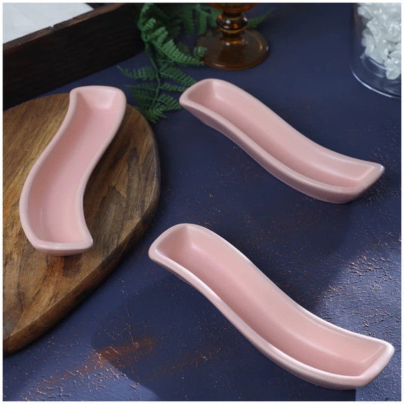 Keramika Matte Light Pink Ivory Olive Grove 3 Pieces