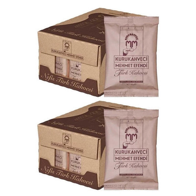 Kurukahveci Turkish Coffee 100Gr (50 Piece Set) (2 Box * 25)