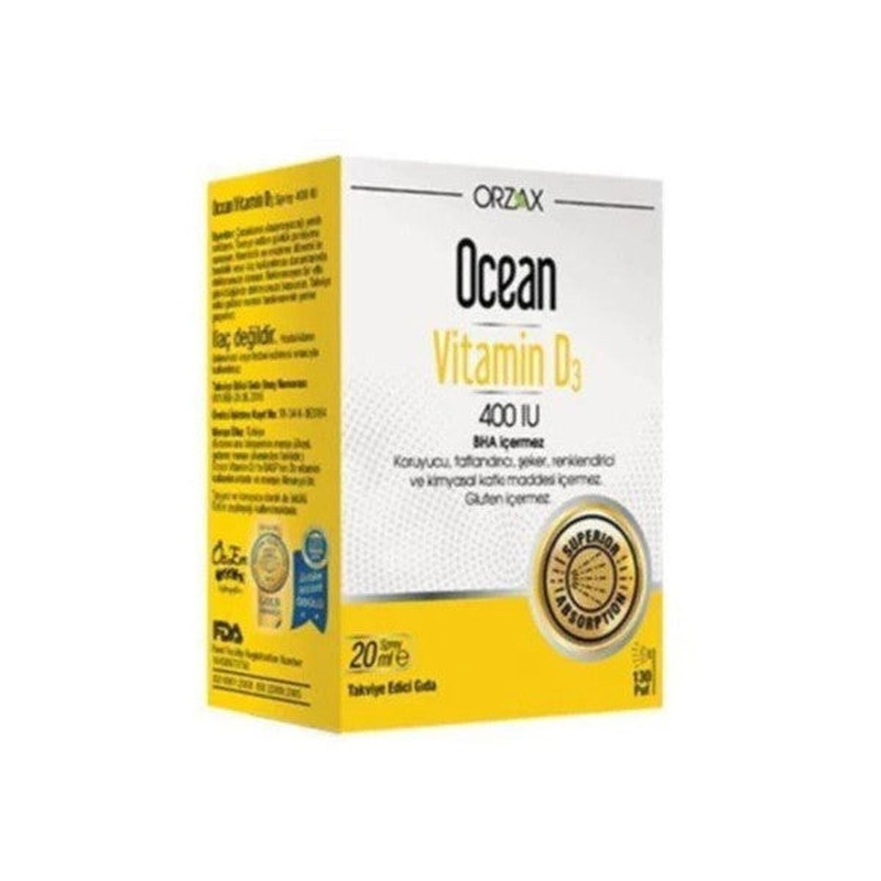 Ocean Vitamin D3 400'u Spray 20Ml