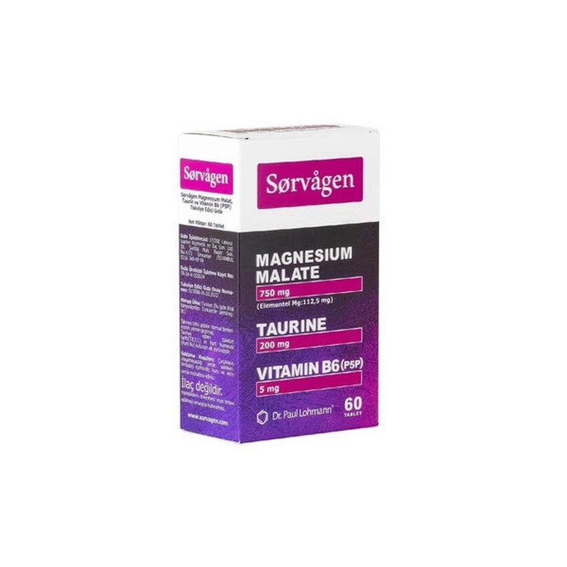 Sorvagen Magnesium Malate 60 Tablets