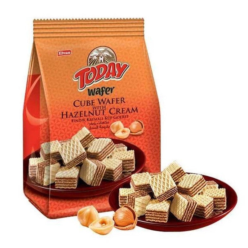 Today Cube Wafer Hazelnut 200Gr. (1 Pack)
