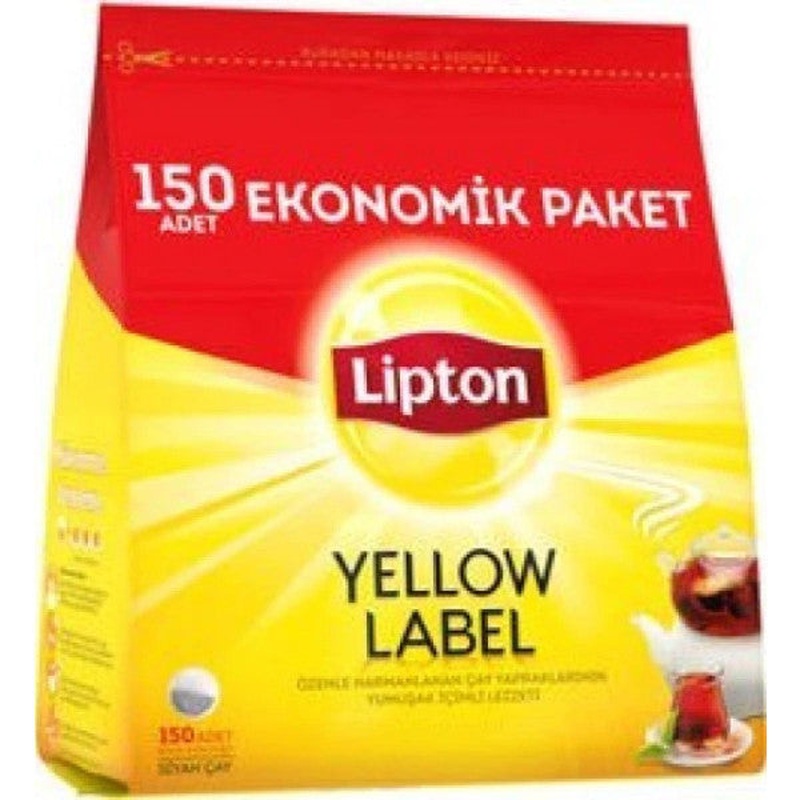 Lipton Yellow Label Teapot Black Tea Bags 150 Pieces 8 Packs