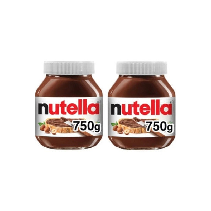 Nutella Cocoa Hazelnut Cream 750 Gr X 2 Pieces