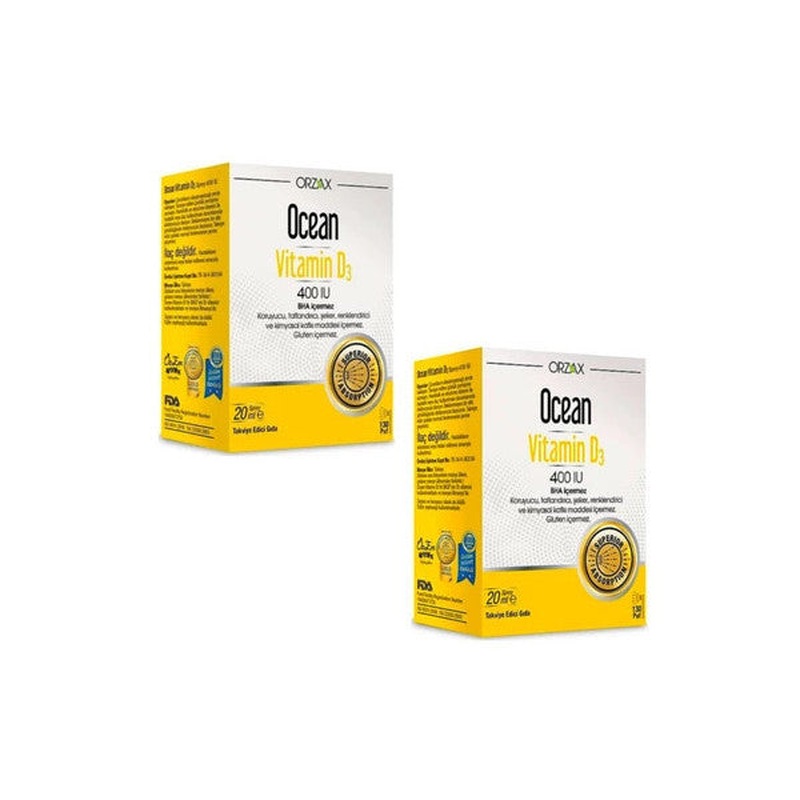 Ocean Vitamin D3 400 Iu Spray 20Ml 2 Pieces