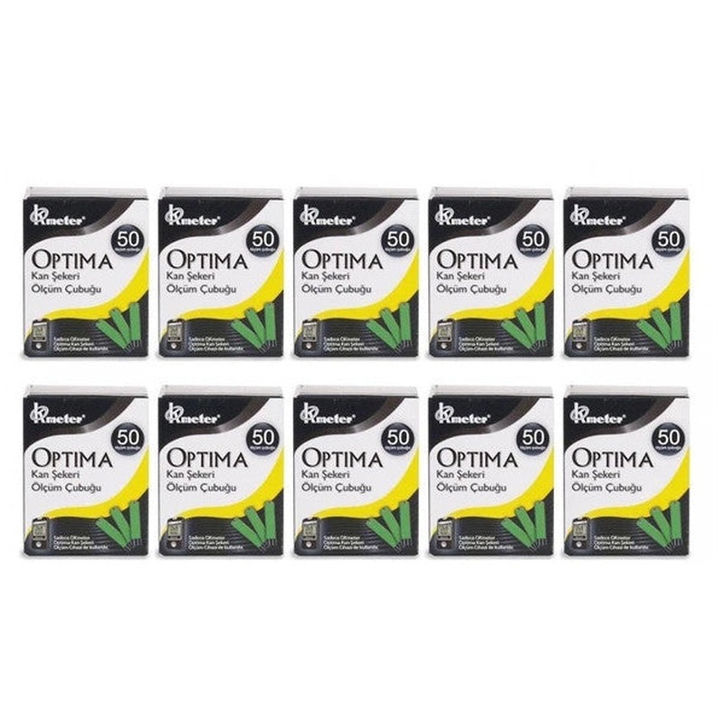 Optima 50 10 Box Sugar Test Strips (Sticks)