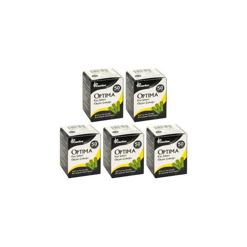 Optima Glucose Measuring Strips 50' X5 Box