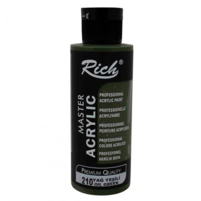 Rich Acrylic Paint 120 Cc Oil Green 120-210