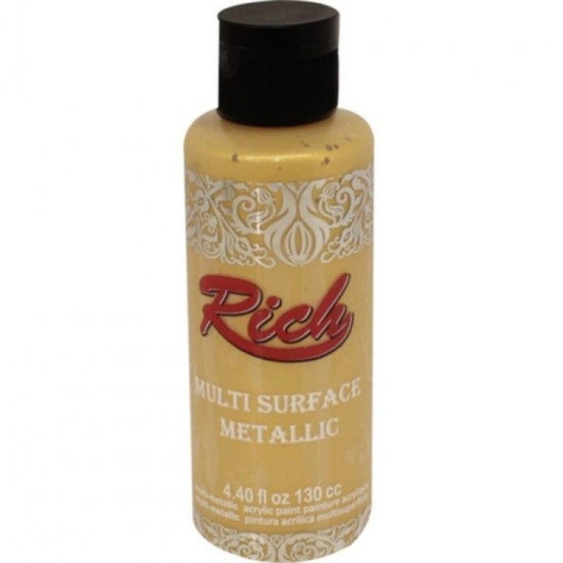 Rich Acrylic Paint Multi Metallic 120 Cc Gold 120-6504