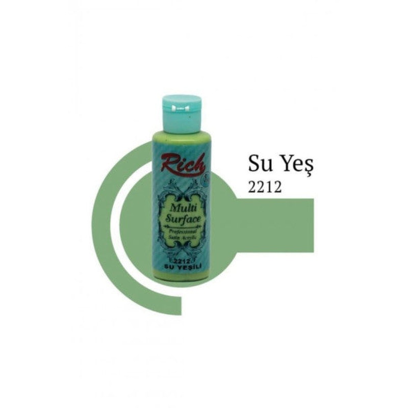 Rich Acrylic Paint Multi Surface 120 Cc Water Green 120-2212