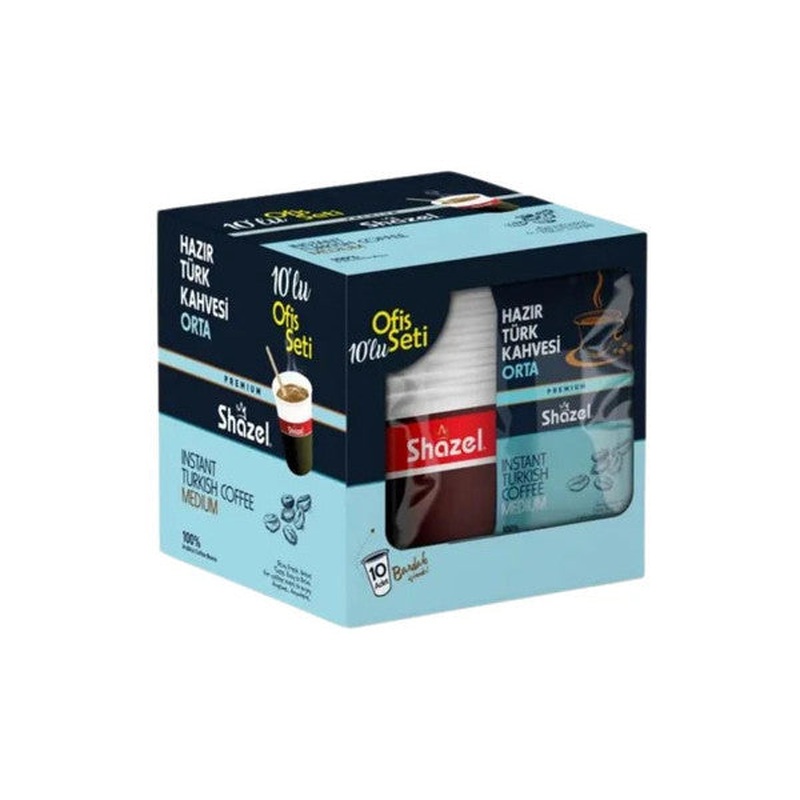 Shazel Instant Turkish Coffee Office Set Of 10
