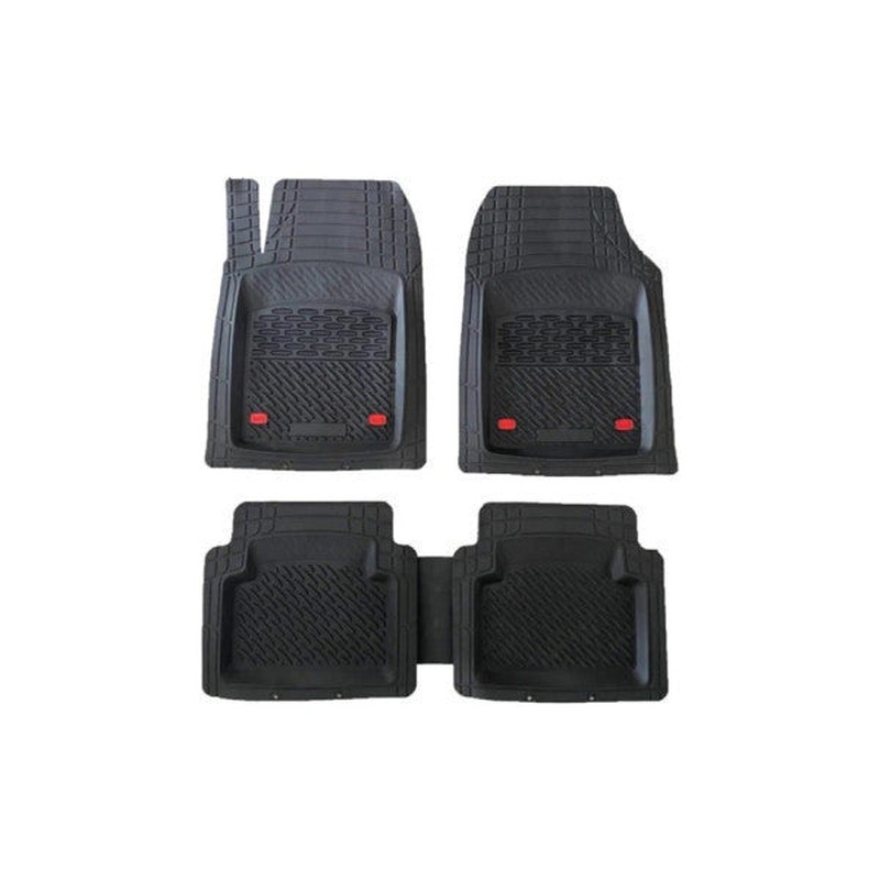 Floor Mats for Ford Focus Chrome Black Car Mat TPE Rubber Waterproof
