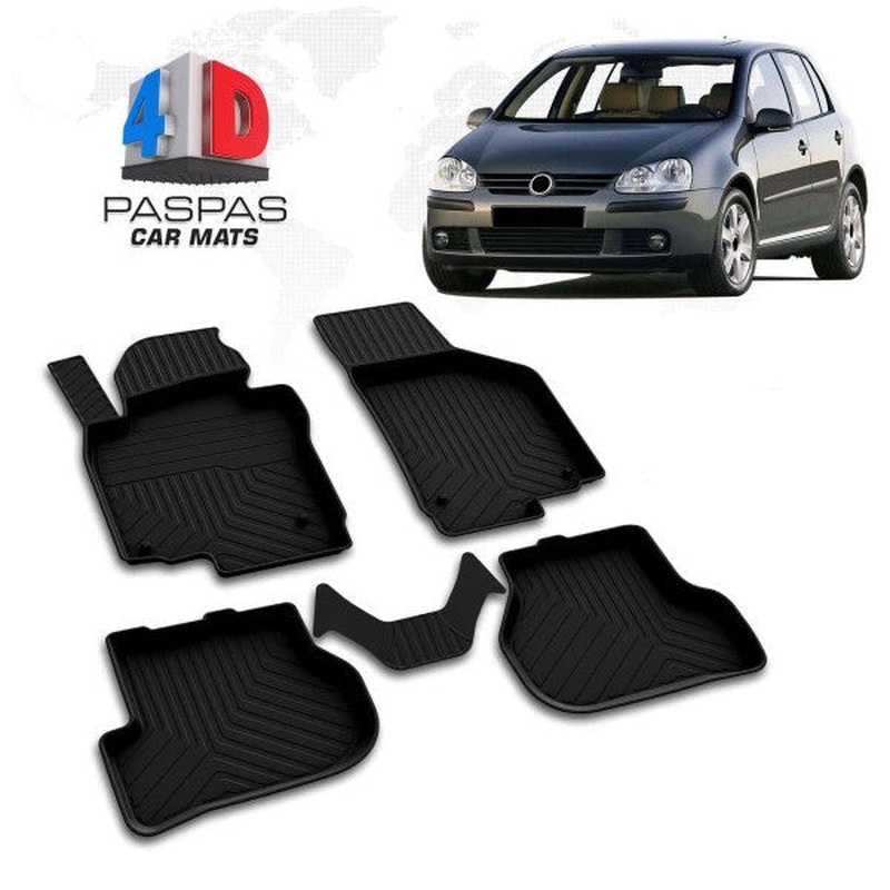 Floor Mats for VW Golf 5 2004-2025  Car Mat TPE Waterproof Heavy Duty
