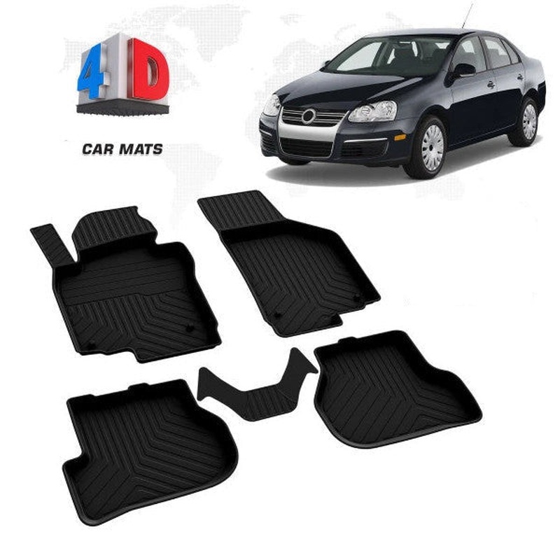 Floor Mats for Vw Jetta 2005-2010  Car Mat TPE Waterproof Heavy Duty