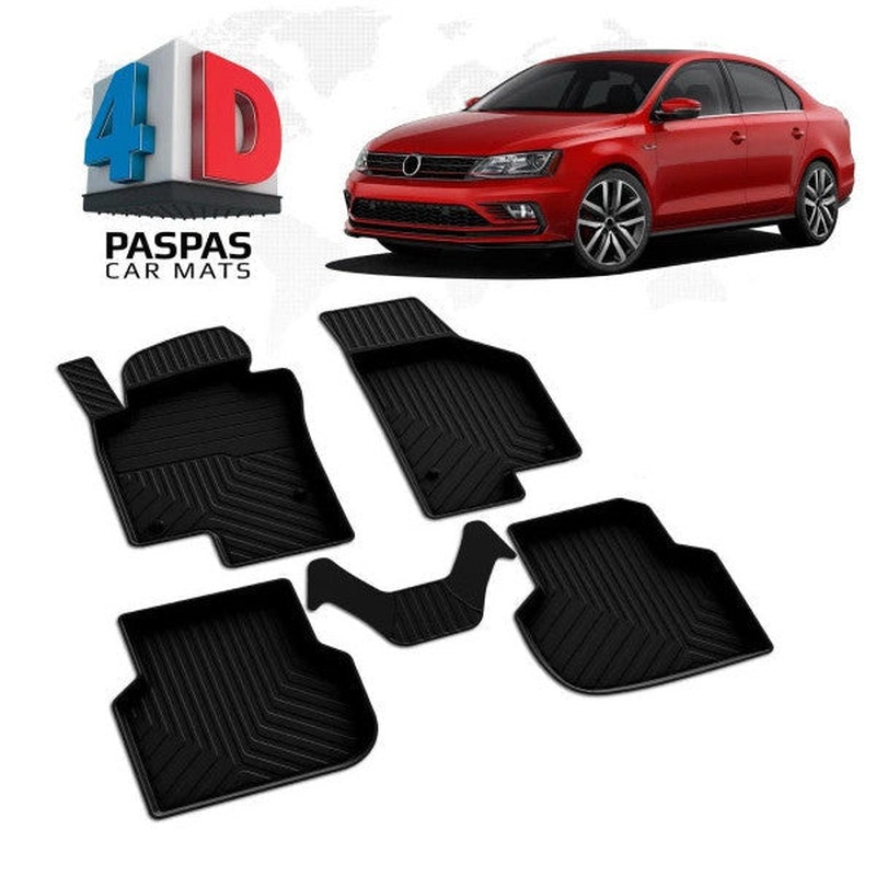 Floor Mats for Vw Jetta 2011-2025  Car Mat TPE Waterproof Heavy Duty