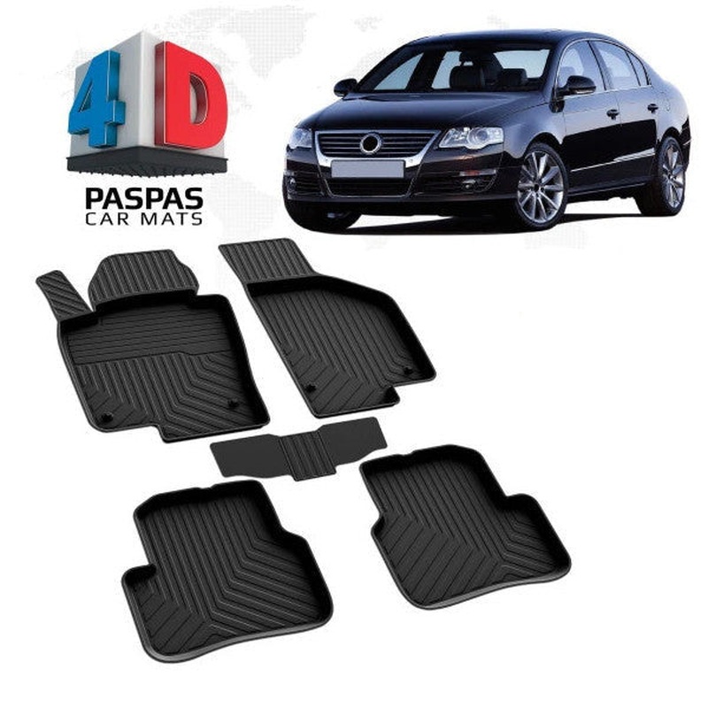 Floor Mats for Vw Passat B6 2005-2010  Car Mat TPE Rubber Waterproof