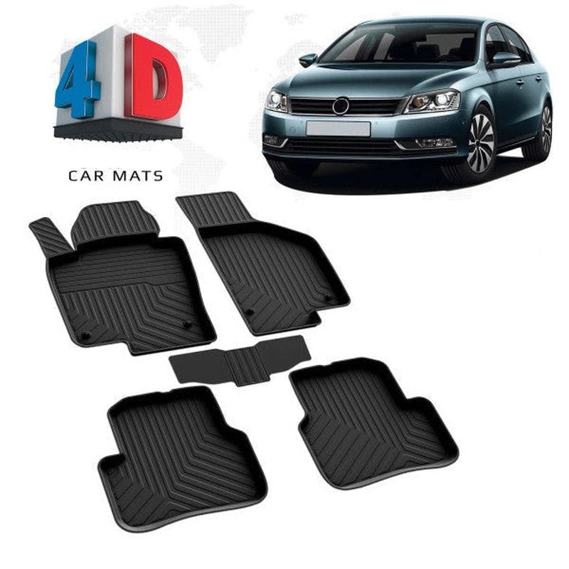 Floor Mats for Vw Passat B7 2011-2014  Car Mat TPE Rubber Waterproof