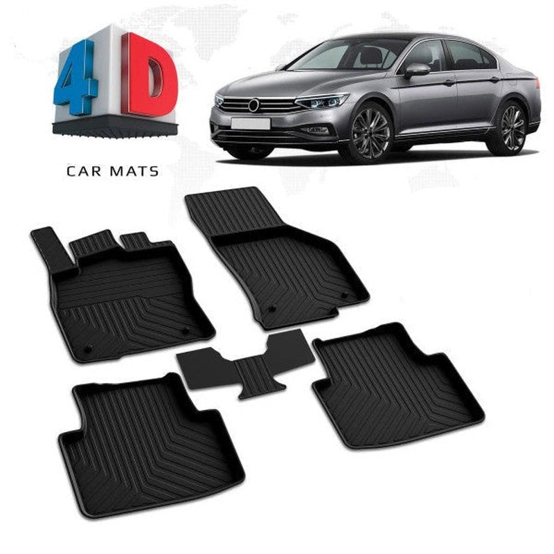 Floor Mats for Vw Passat B8.5 2019-2025  Car Mat TPE Rubber Waterproof