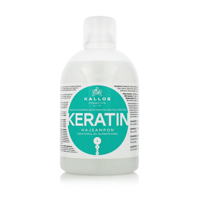 Kallos Keratin Shampoo With Keratin And Milk Protein 1000 ml