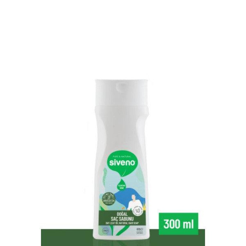 Siveno 100% Natural Hair Soap Bay Oil Honey Avocado 9 Valuable Plants Herbal Shampoo For Men 300 Ml