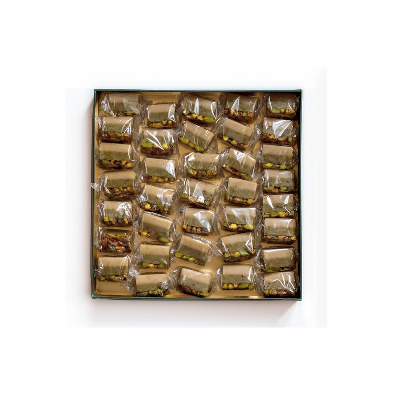 Almond Paste Halva With Whole Pistachios  Premium Handmade Dessert With Orange Blossom Aroma & Natural Ingredients