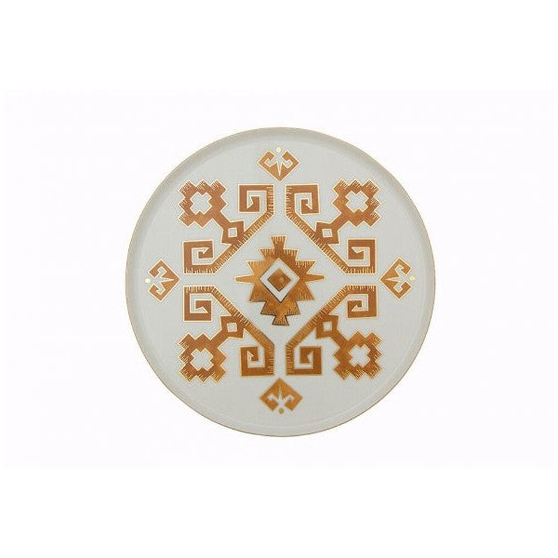 Porland Arabesque Pattern Flat Plate 27cm