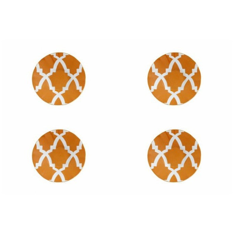 Porland Morocco Orange Ergonomic Tea Plate 12cm Set of 4 04AP021487