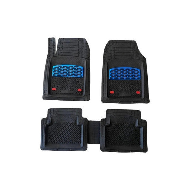 Floor Mats for Ford Fusion Chrome Blue Car Mat TPE Rubber Waterproof