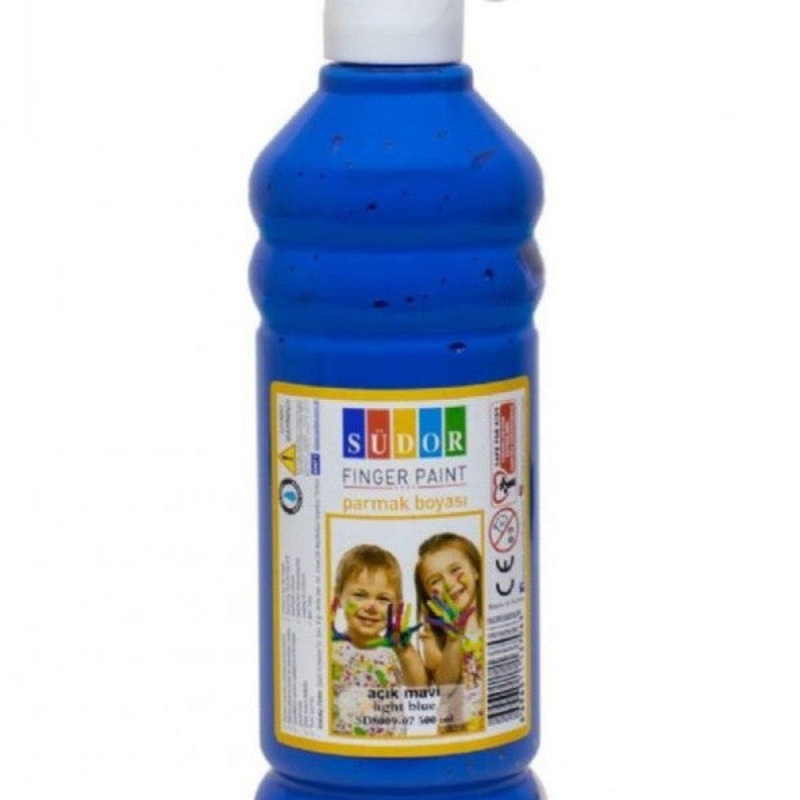 Sdor Finger Paint 500 Ml Light Blue Sd8009-07