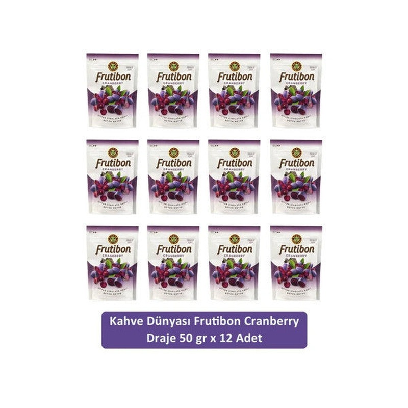 Kahve Dnyas Cranberry Frutibon 50 Gr X 12 Pieces