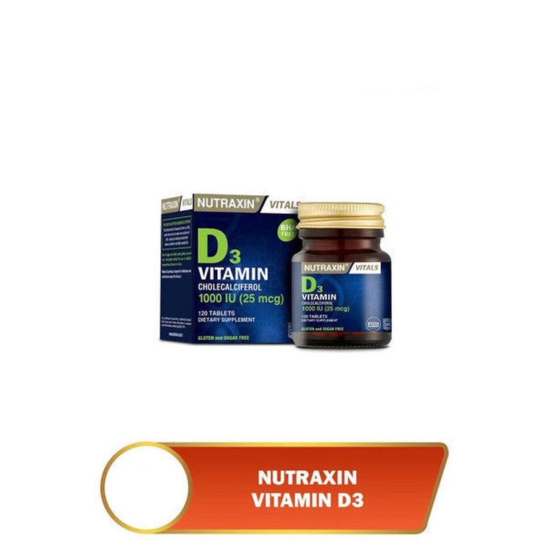 Nutraxin Vitamin D3 1000Iu X 120 Tablets