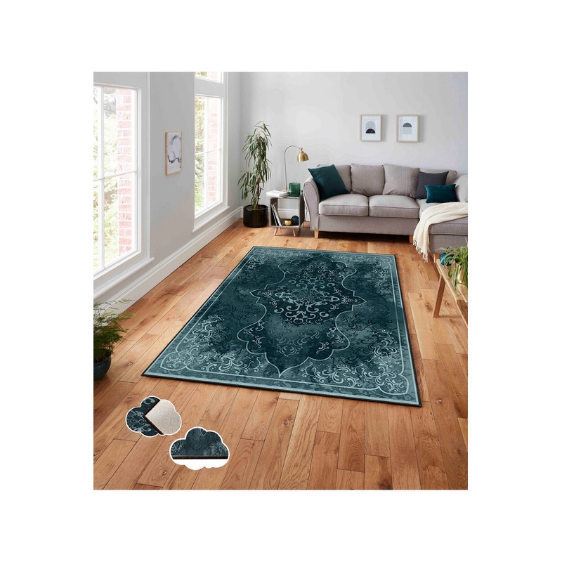 3D Digital Printing Classic Non Slip Base Carpet | Washable & Stain Resistant | Cozy Home Decor Gift