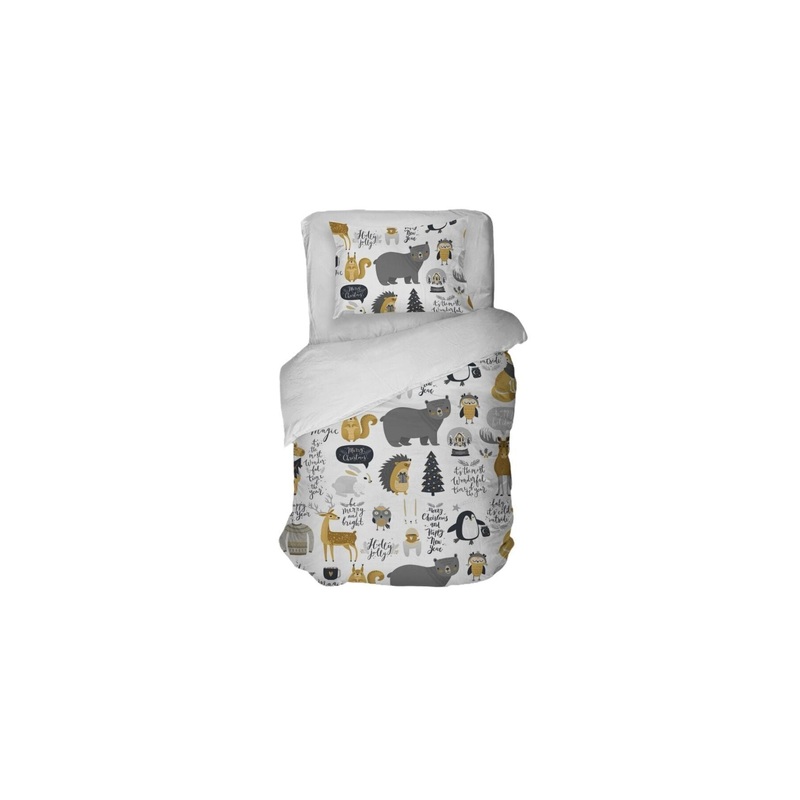 Animals Digital Print Single Duvet Cover Set | Duvet Cover And 1 Pcs Pillowcase | Bedding Set, Bedroom Decor