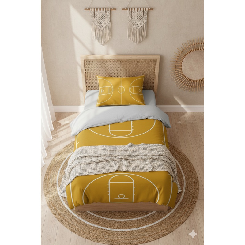 Basket 3D Digital Printing Single Duvet Cover Set | Duvet Cover And 1 Pcs Pillowcase | Bedding Set, Bedroom Decor