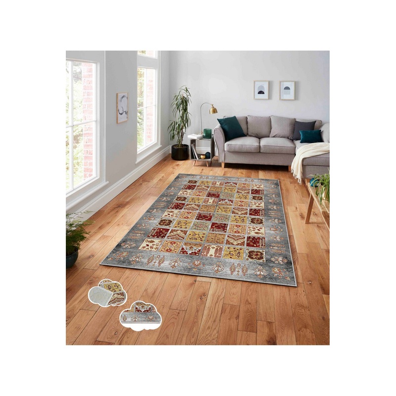 D Digital Printing Patchwork Pattern Non Slip Base Carpet