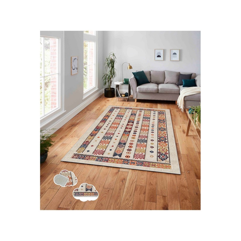 D Digital Printing Vintage Pattern Non Slip Base Carpet