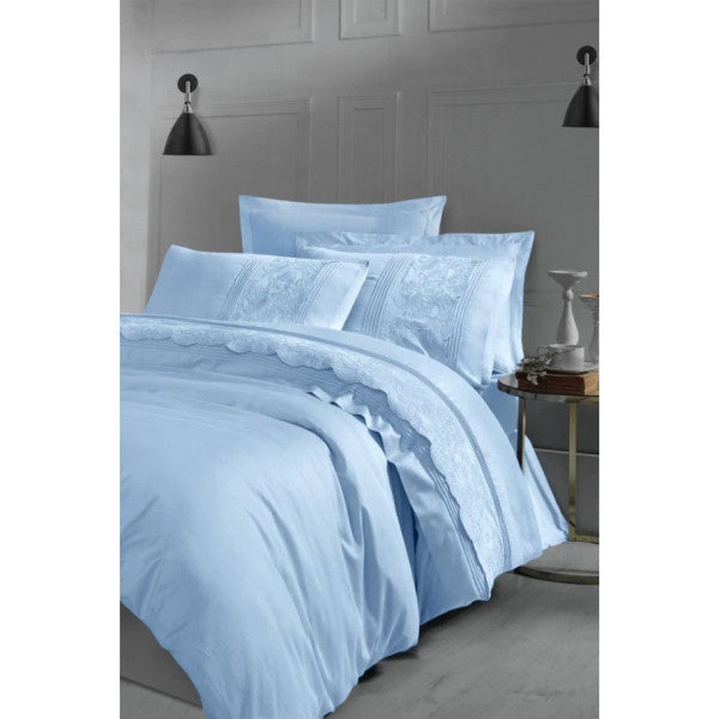Elegance Grande  Hawaii Blue Double Size Duvet Cover Set