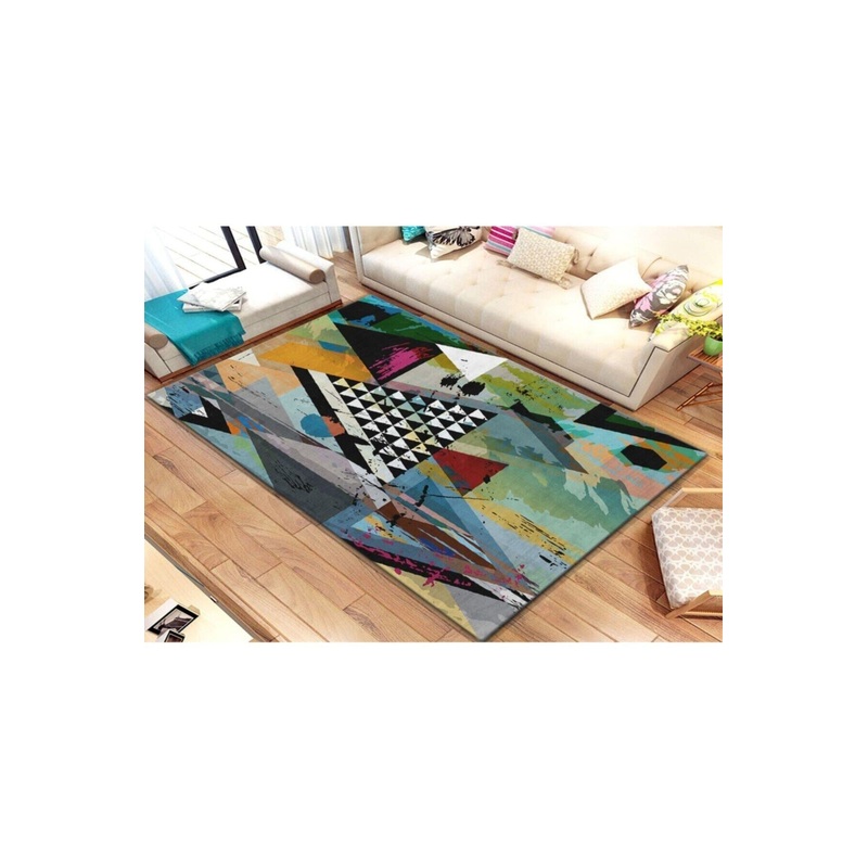 Geometric Shaped Digital Printed Carpet
