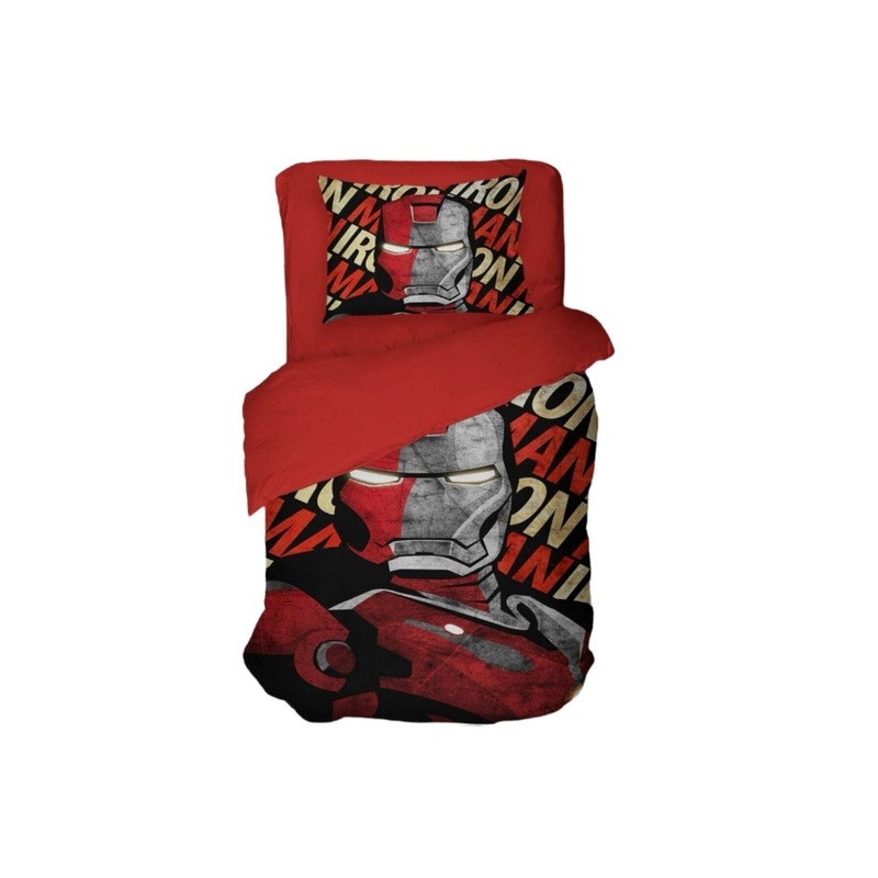 Iron Man 3D Digital Print Single Duvet Cover Set | Duvet Cover And 1 Pillowcase