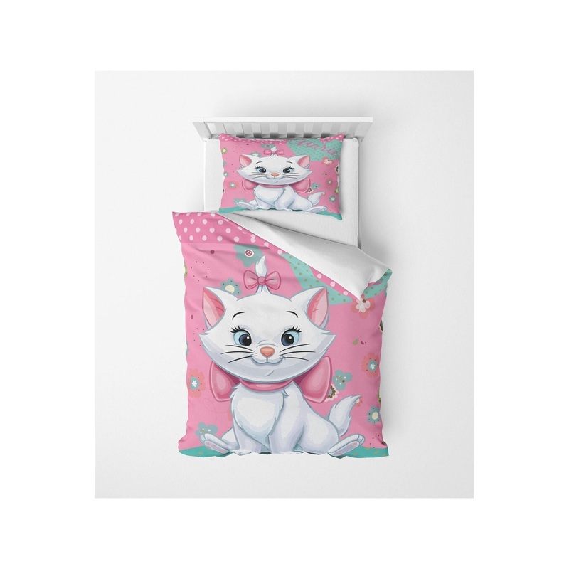 Kitten 3D Digital Print Single Duvet Cover Set | Duvet Cover And 1 Pcs Pillowcase | Bedding Set, Bedroom Decor