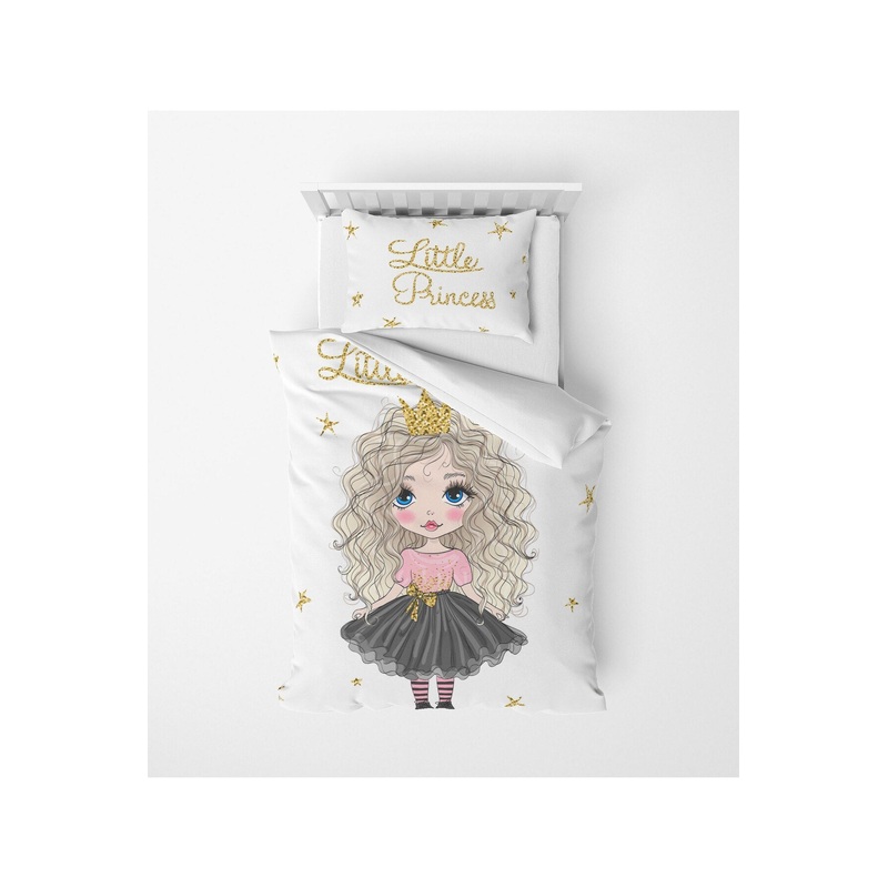 Little Princess Star 3D Digital Print Single Duvet Cover Set | Duvet Cover And 1 Pcs Pillowcase | Bedding Set, Bedroom Decor