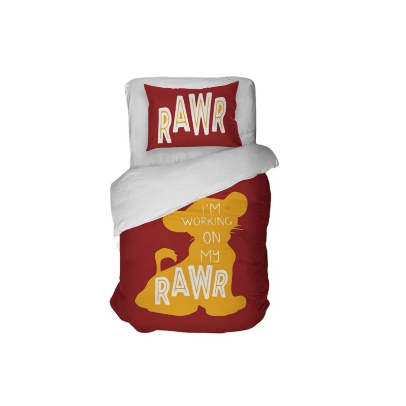 Rawr 3D Digital Printing Single Duvet Cover Set | Duvet Cover And 1 Pillowcase