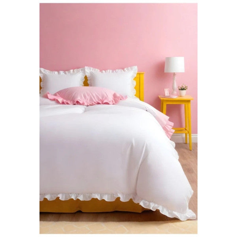 Ruffled Double Size Duvet Cover Set