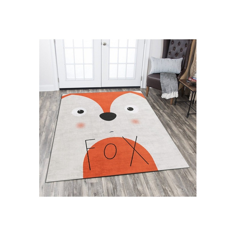 Squirrel Figured D Digital Printing Non Slip Base Children's Room Carpet