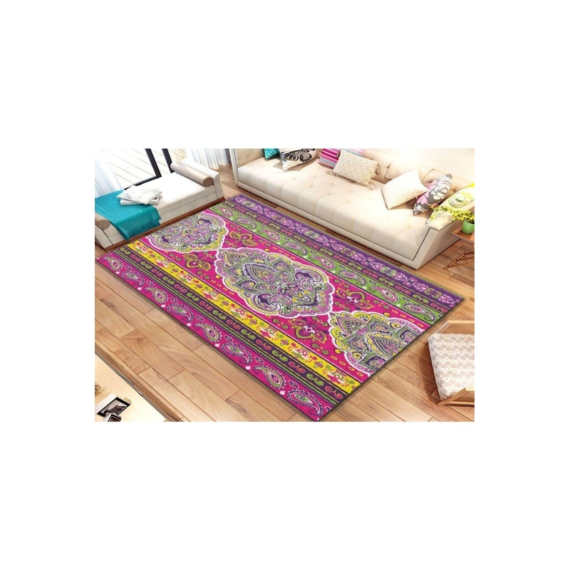 Traditional Ethnic Patterned Digital Printed Carpet