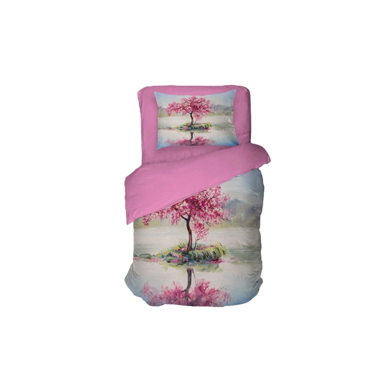 Tree Table 3D Digital Printing Single Duvet Cover Set | Duvet Cover And 1 Pillowcase