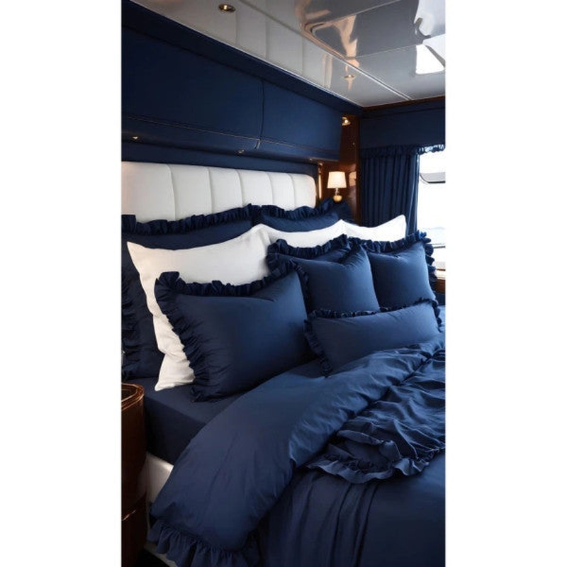 Vintage Ruffled Double Size Duvet Cover Set