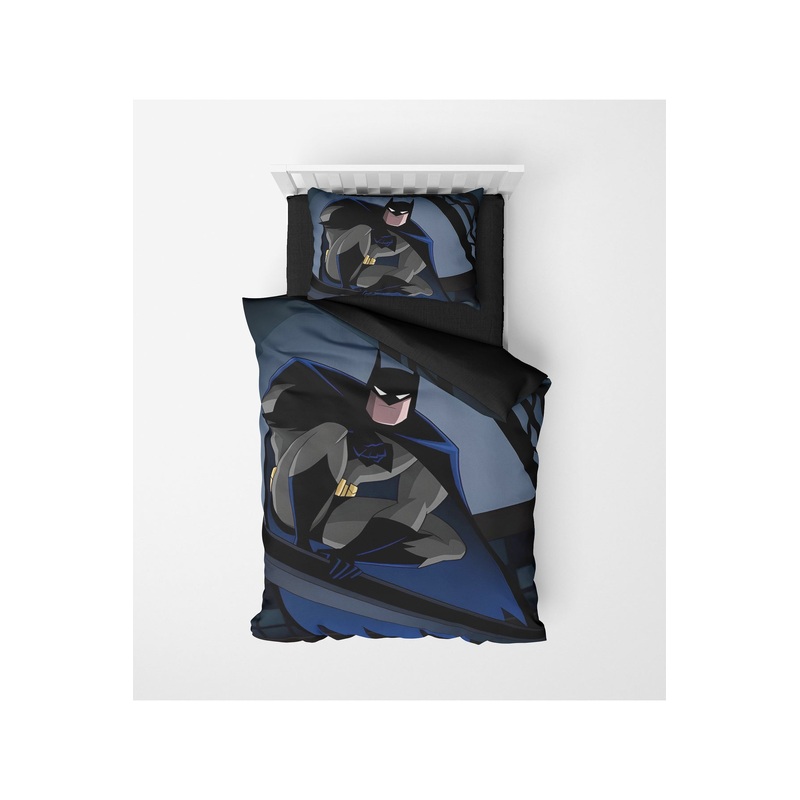 3D Digital Print Micro Satin Single Duvet Cover Set Batman Patterned