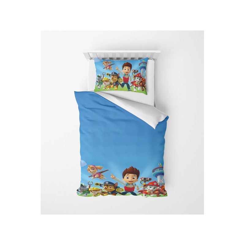 3D Digital Print Micro Satin Single Duvet Cover Set Pawpetrol Patterned